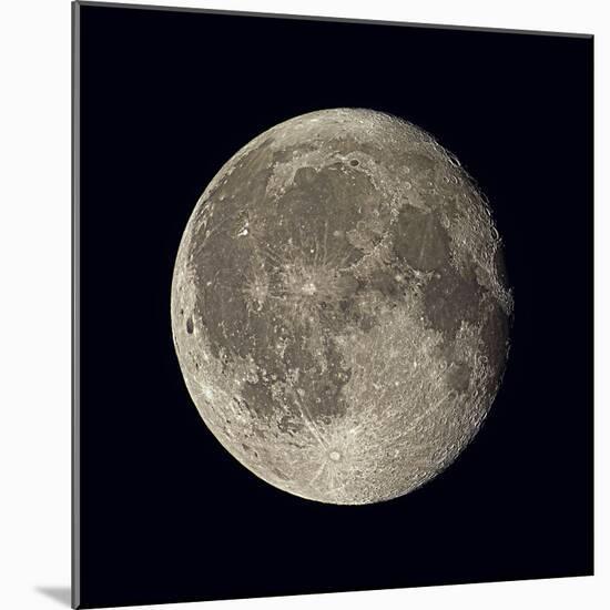 Waning Gibbous Moon-Eckhard Slawik-Mounted Premium Photographic Print