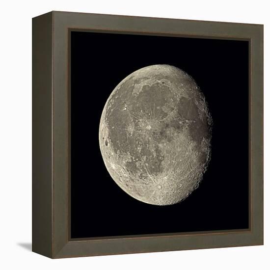 Waning Gibbous Moon-Eckhard Slawik-Framed Premier Image Canvas