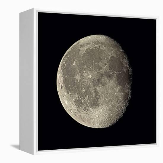 Waning Gibbous Moon-Eckhard Slawik-Framed Premier Image Canvas