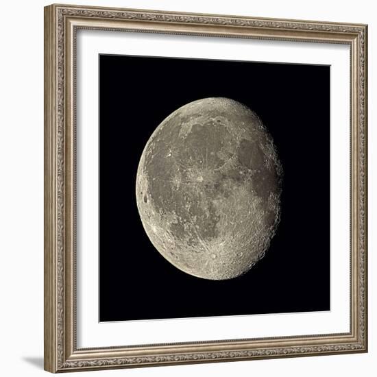 Waning Gibbous Moon-Eckhard Slawik-Framed Premium Photographic Print