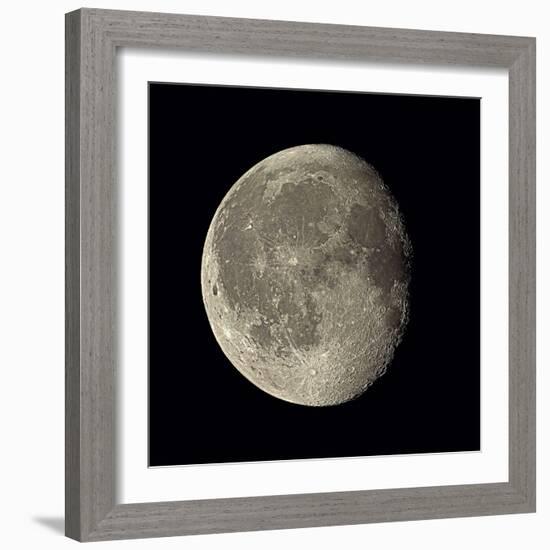 Waning Gibbous Moon-Eckhard Slawik-Framed Premium Photographic Print