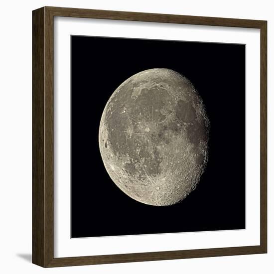 Waning Gibbous Moon-Eckhard Slawik-Framed Premium Photographic Print