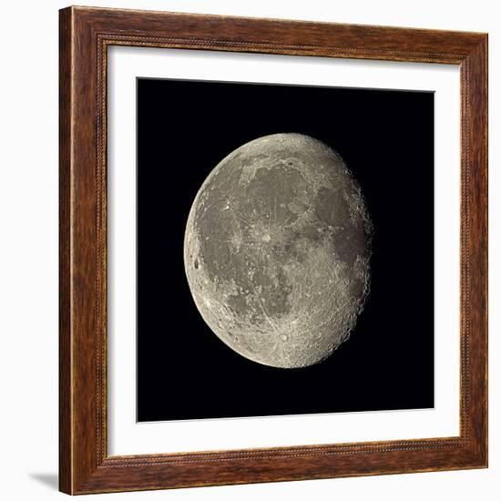 Waning Gibbous Moon-Eckhard Slawik-Framed Premium Photographic Print