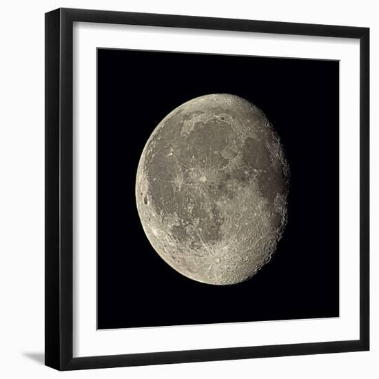 Waning Gibbous Moon-Eckhard Slawik-Framed Premium Photographic Print