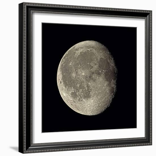 Waning Gibbous Moon-Eckhard Slawik-Framed Premium Photographic Print