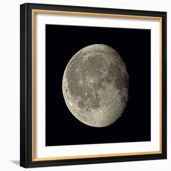 Waning Gibbous Moon-Eckhard Slawik-Framed Premium Photographic Print