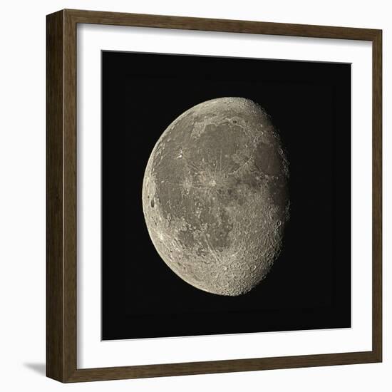 Waning Gibbous Moon-Eckhard Slawik-Framed Premium Photographic Print