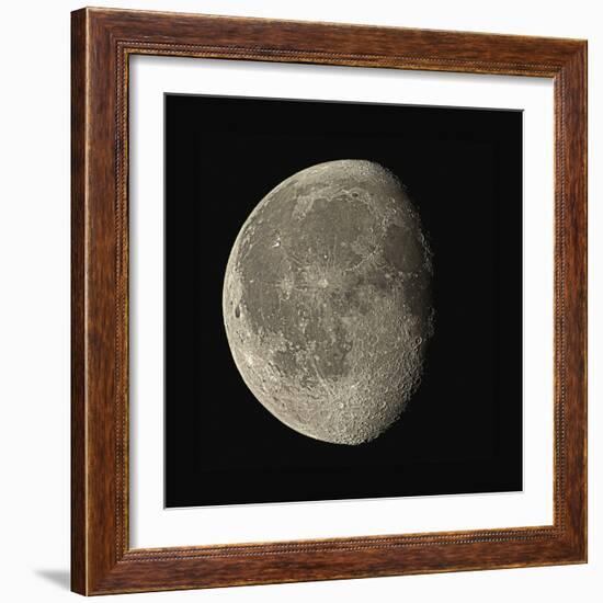 Waning Gibbous Moon-Eckhard Slawik-Framed Premium Photographic Print