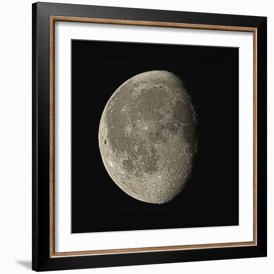 Waning Gibbous Moon-Eckhard Slawik-Framed Premium Photographic Print