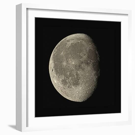 Waning Gibbous Moon-Eckhard Slawik-Framed Premium Photographic Print