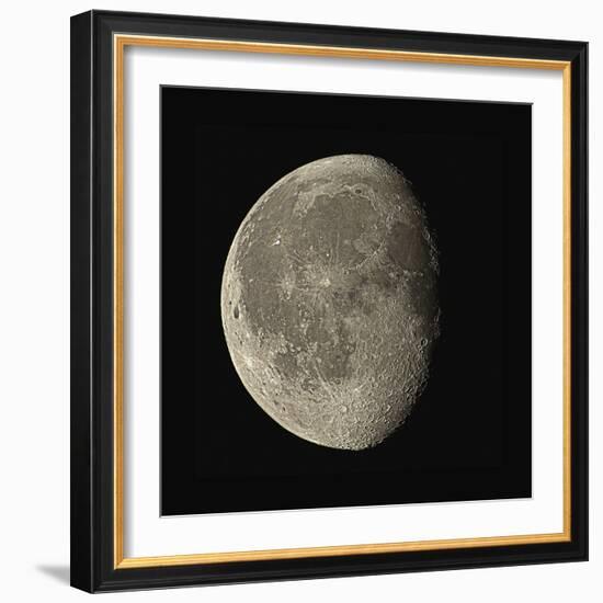 Waning Gibbous Moon-Eckhard Slawik-Framed Premium Photographic Print