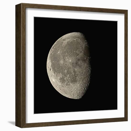 Waning Gibbous Moon-Eckhard Slawik-Framed Premium Photographic Print