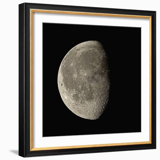 Waning Gibbous Moon-Eckhard Slawik-Framed Premium Photographic Print