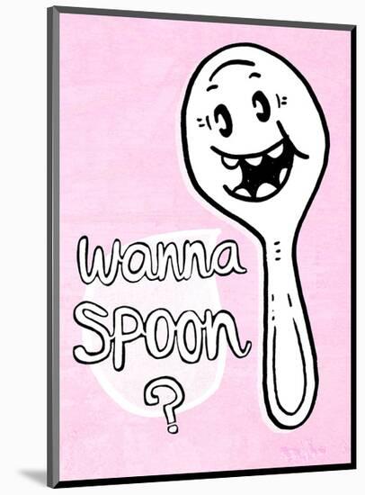 Wanna Spoon? - Tommy Human Cartoon Print-Tommy Human-Mounted Art Print