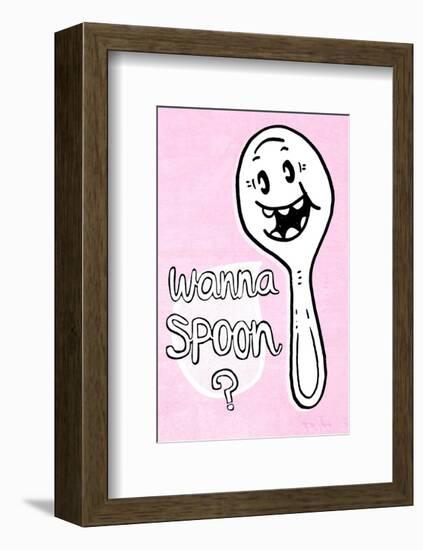 Wanna Spoon? - Tommy Human Cartoon Print-Tommy Human-Framed Giclee Print