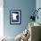 Wannaska, Minnesota - Home State - White on Blue-Lantern Press-Framed Art Print displayed on a wall