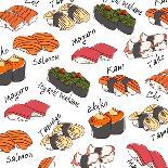 Background Sushi Set, Vector-wanpatsorn-Art Print