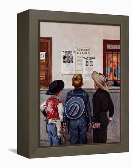"Wanted Posters", February 21, 1953-Stevan Dohanos-Framed Premier Image Canvas