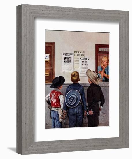 "Wanted Posters", February 21, 1953-Stevan Dohanos-Framed Giclee Print