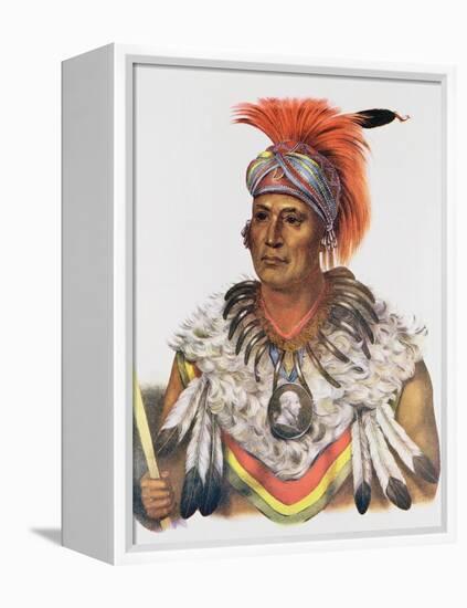 Wapella or the Prince Chief of the Foxes, 1837, Illustration from 'The Indian Tribes of North…-Charles Bird King-Framed Premier Image Canvas