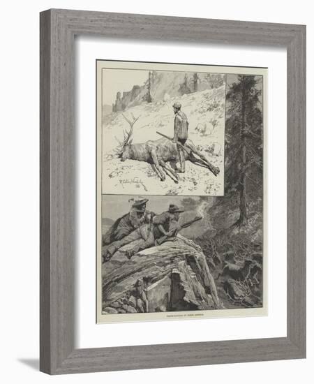 Wapiti-Hunting in North America-Richard Caton Woodville II-Framed Giclee Print