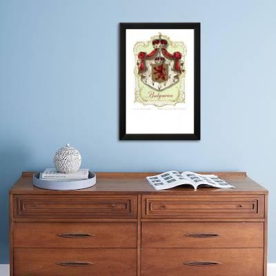Wappen Bulgarien Lowe Kronen Nerzmantel Giclee Print Art Com