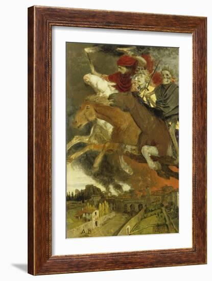 War, 1896-Arnold Böcklin-Framed Giclee Print