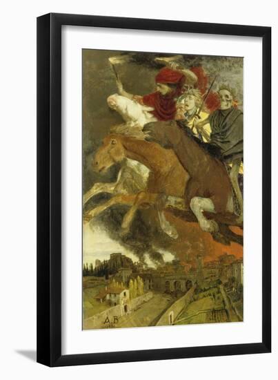 War, 1896-Arnold Böcklin-Framed Giclee Print