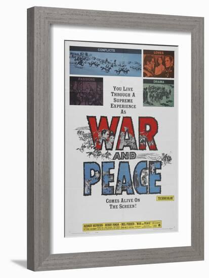 War and Peace, 1956-null-Framed Art Print