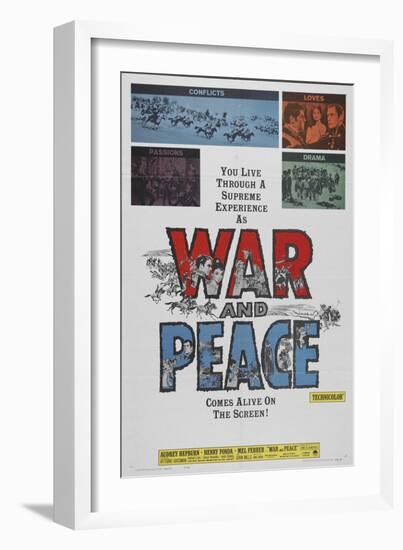 War and Peace, 1956-null-Framed Art Print