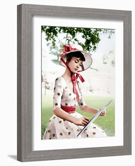 War and Peace, Audrey Hepburn, 1956-null-Framed Photo