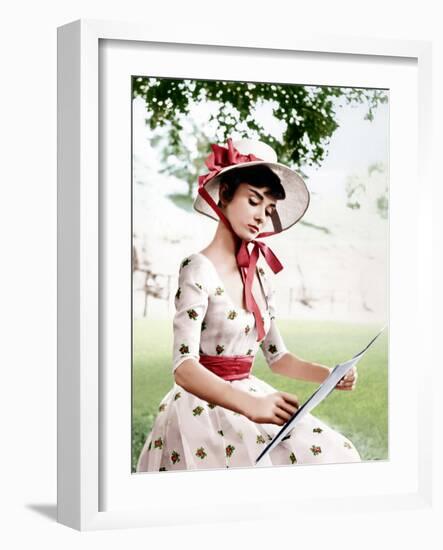 War and Peace, Audrey Hepburn, 1956-null-Framed Photo