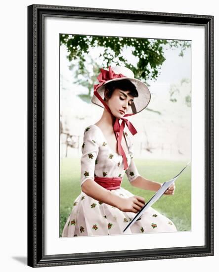 War and Peace, Audrey Hepburn, 1956-null-Framed Photo