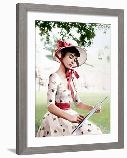 War and Peace, Audrey Hepburn, 1956-null-Framed Photo