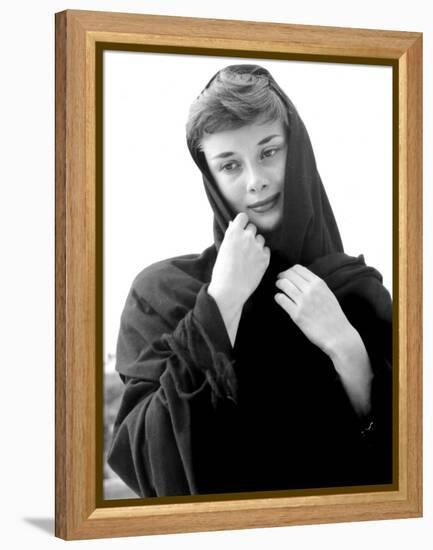 War and Peace, Audrey Hepburn, 1956-null-Framed Stretched Canvas