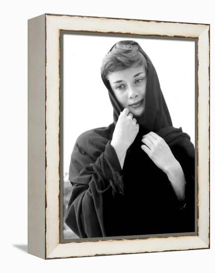 War and Peace, Audrey Hepburn, 1956-null-Framed Stretched Canvas