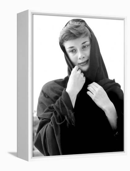 War and Peace, Audrey Hepburn, 1956-null-Framed Stretched Canvas