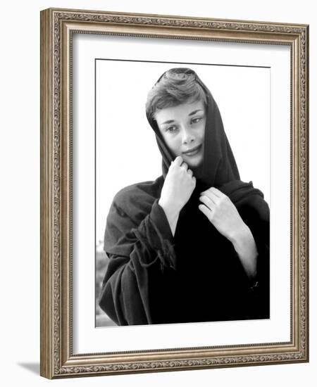 War and Peace, Audrey Hepburn, 1956-null-Framed Photo