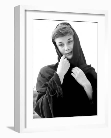 War and Peace, Audrey Hepburn, 1956-null-Framed Photo