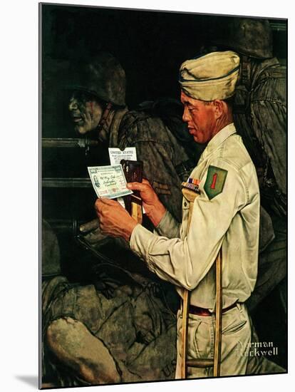 "War Bond", July 1,1944-Norman Rockwell-Mounted Giclee Print