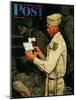 "War Bond" Saturday Evening Post Cover, July 1,1944-Norman Rockwell-Mounted Giclee Print