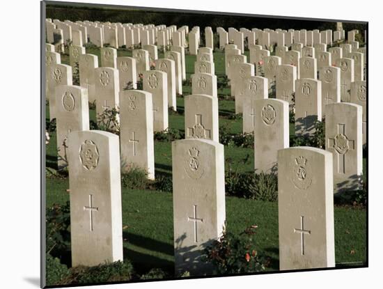 War Cemetery, 1939-1945, World War II, Bayeux, Basse Normandie (Normandy), France-Peter Higgins-Mounted Photographic Print