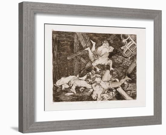 War damages-Francisco Jose de Goya y Lucientes-Framed Giclee Print