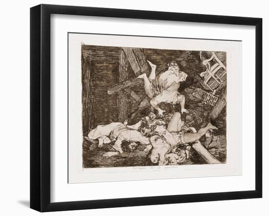 War damages-Francisco Jose de Goya y Lucientes-Framed Giclee Print