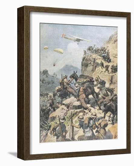 War in Eritrea, from 'La Domenica Del Corriere', 1936-null-Framed Giclee Print