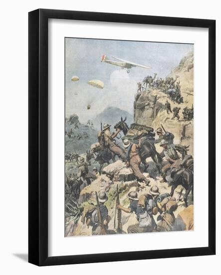 War in Eritrea, from 'La Domenica Del Corriere', 1936-null-Framed Giclee Print