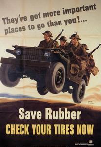 War Information poster, Save Rubber, National Museum of American History, Archives Center