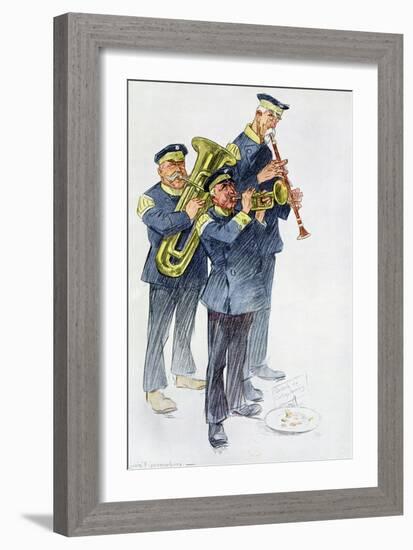 'War Loan Music', 1916-Louis Raemaekers-Framed Giclee Print