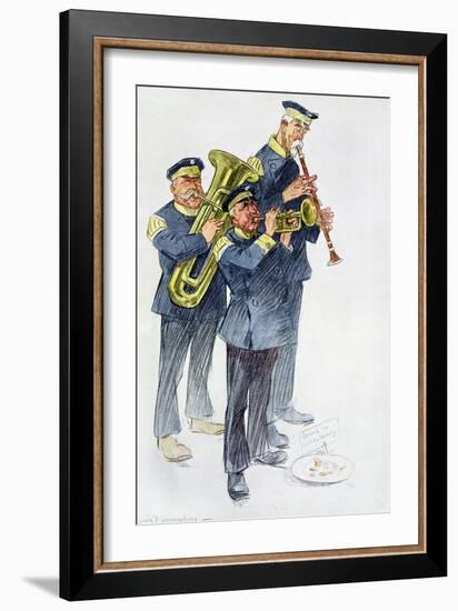 'War Loan Music', 1916-Louis Raemaekers-Framed Giclee Print