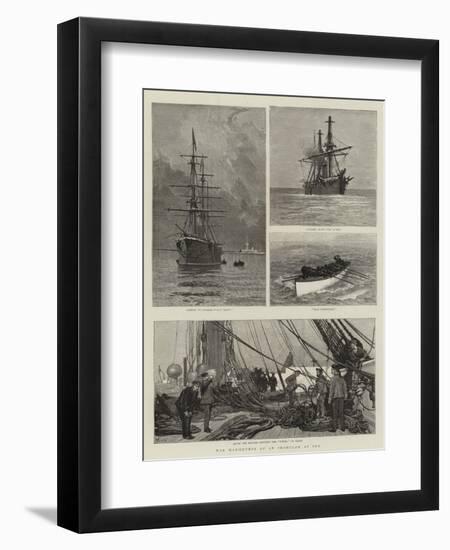 War Manoeuvres of an Ironclad at Sea-Joseph Nash-Framed Giclee Print